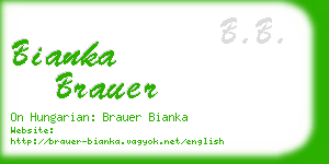 bianka brauer business card